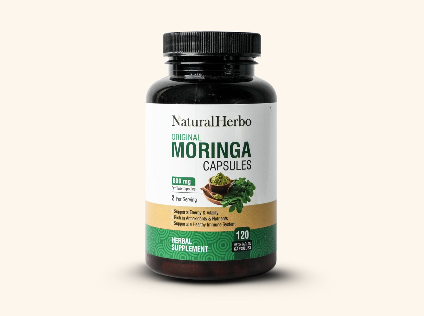 Moringa Capsules – Energy, Digestion & Wellness, 120 Veg Caps