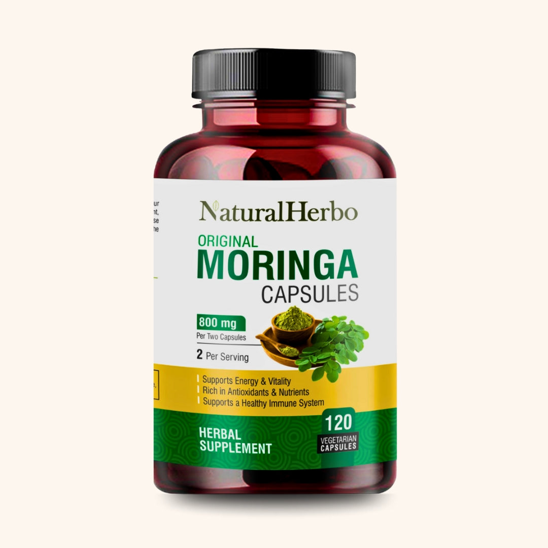 Moringa Capsules – Energy, Digestion & Wellness, 120 Veg Caps